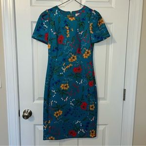 Floral Calvin Klein blue dress size 4